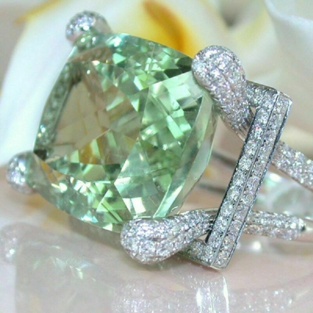925 Silver Jewelry Women Wedding Engagement Ring - Picture 2 of 6